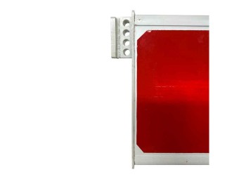 Barrière extensible rouge/blanc pour balise BAL et cônes