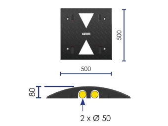 Passe-câbles ralentisseur 1 ou 2 canaux