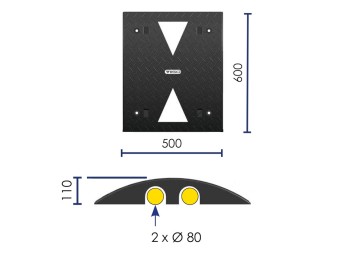 Passe-câbles ralentisseur 1 ou 2 canaux