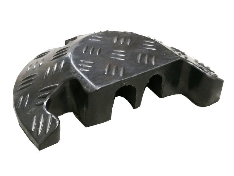 Passe-câbles à capot en caoutchouc 2 canaux CP1081