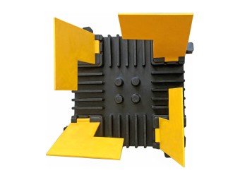 Passe-câbles à capot en caoutchouc 6 canaux CP1006