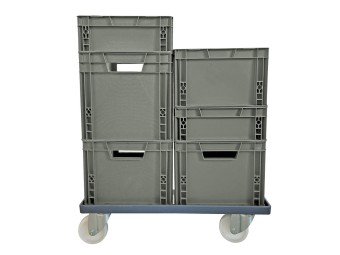 Plateforme à roulettes pour bacs de manutention 400x300 et 600x400mm