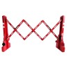 Barrière extensible plastique 2,5m - rouge - classe 2 - EXTENSO
