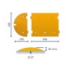 Ralentisseur caoutchouc FAST - 50, 60 ou 70 mm