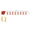 Enrouleur avec bandeau de signalisation - 15m maxi - rouge/blanc