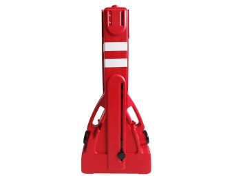 Barrière extensible plastique 2,5m - rouge - classe 2 - EXTENSO