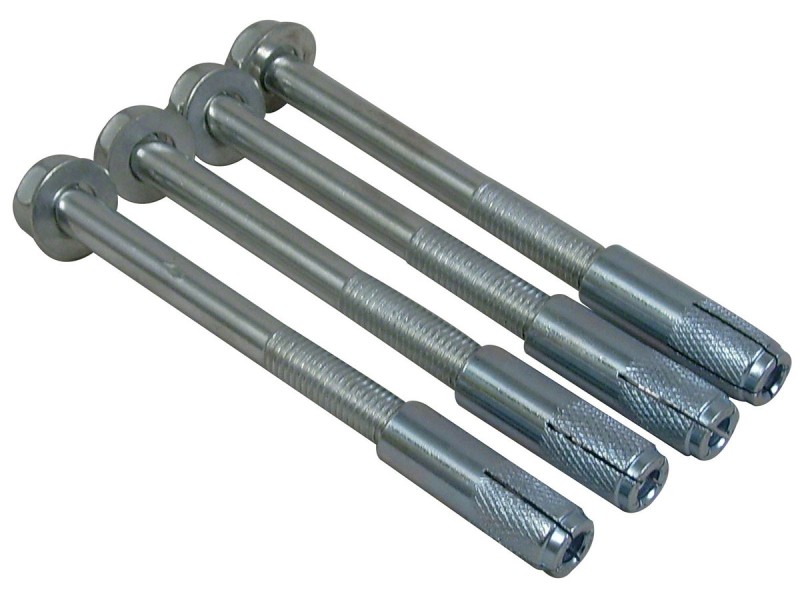 Fixation boulon + cheville métal pour béton
