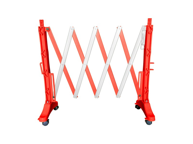 Barrière extensible plastique 2m - rouge/blanc - FLEXO200 Barrière extensible plastique 2m - rouge/blanc - FLEXO200