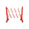 Barrière extensible plastique 2m - rouge/blanc - FLEXO200