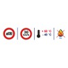 Ralentisseur caoutchouc FAST - 50, 60 ou 70 mm