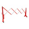 Barrière extensible plastique 2m - rouge/blanc - FLEXO200