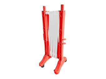 Barrière extensible plastique 2m - rouge/blanc - FLEXO200