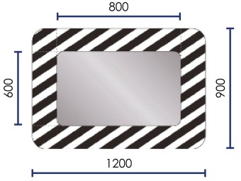 Miroir routier réglementaire pose en agglomération - vison 130° - MH