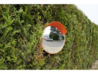 Miroir polycarbonate - intérieur/extérieur - vison 130 ° - M