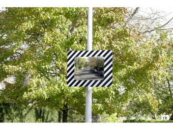 Miroir routier réglementaire pose en agglomération - vison 130° - MH