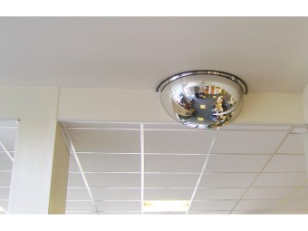 Miroir intérieur de sécurité 1/2 dôme 180° - usage intérieur