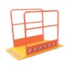 Passerelle de chantier avec garde corps