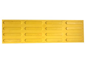Bande de guidage podotactile en caoutchouc - 4 bandes - vendu par 5