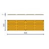 Bande de guidage podotactile en caoutchouc - 4 bandes - vendu par 5