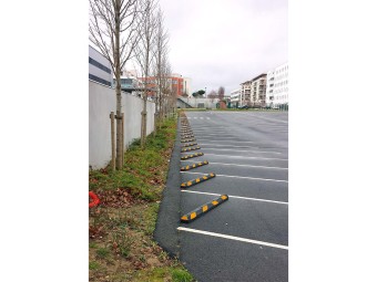Butée de parking en caoutchouc - PARKSTOP