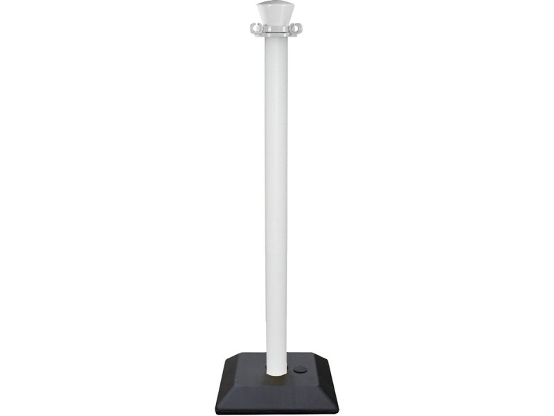 Poteau de balisage en PVC avec base vide à lester (eau ou sable)
