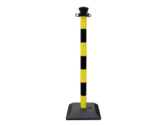 Poteau de balisage à monter en PVC avec base vide à lester