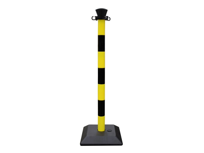 Poteau de balisage à monter en PVC avec base vide à lester