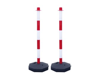 Kit de poteaux de délimitation plastique - 2 ou 6 poteaux