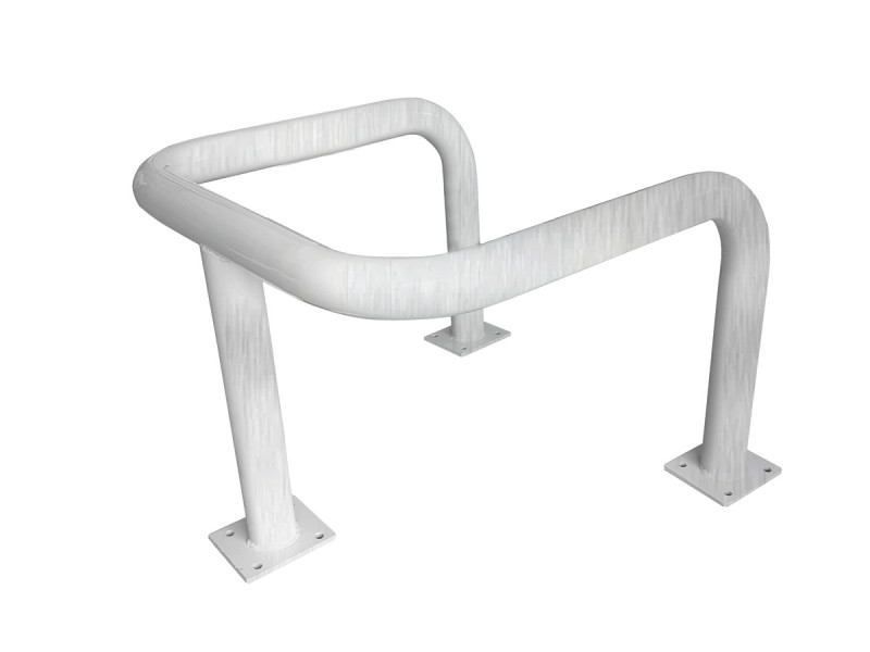 Etrier de protection 3 pieds sur platine en acier galvanisé Ø76mm