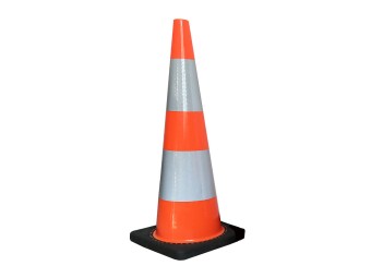 Cône de chantier K5A - classe 2 - hauteur de 30 à 90 cm