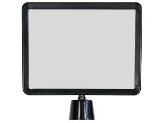 Panneau d'affichage en ABS noir - Format A4 - pour cône RC1000