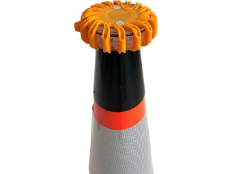 Flash à led 9 positions avec adaptateur pour cône série RC - orange