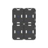 Plateau roulant avec roues repliables - RP602