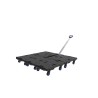 Plateau roulant avec poignée télescopique - RP602HANDLE