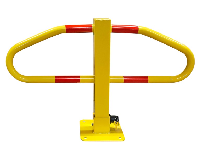Arceau de parking avec pied central -jaune - STOPARK Arceau de parking avec pied central -jaune - STOPARK