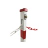 Poteau de parking rabattable avec serrure pompier 11 mm - STOPOST