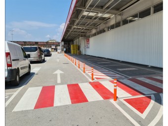 Balise flexible à mémoire de forme - 3 bandes réfléchissantes - TPA