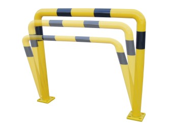 Arceau de protection noir et jaune en polyuréthane à mémoire de forme