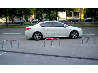 Arceau de parking standard avec pieds en fonte - STOPBLOCK