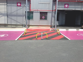 Arceau de parking haute visibilité jaune - STOPROJA