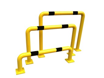 Arceau de protection noir et jaune en polyuréthane à mémoire de forme