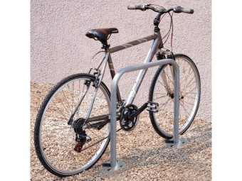 Arceau à vélo galvanisé à sceller ou sur platine - tube Ø 50mm