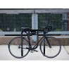 Arceau vélo à sceller noir avec pictogramme
