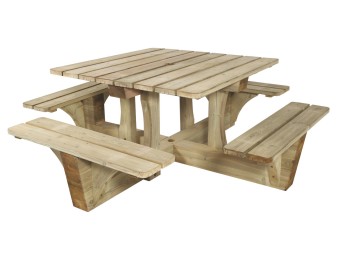 Table de pique-nique bois – Matériel professionnel | Equipexpert