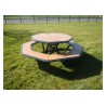 Table pique nique octogonale Horizon stratifié compact