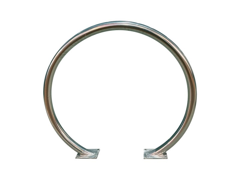 Support vélo inox sur platine Support vélo inox sur platine