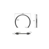 Support vélo inox sur platine
