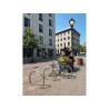 Support vélo inox sur platine