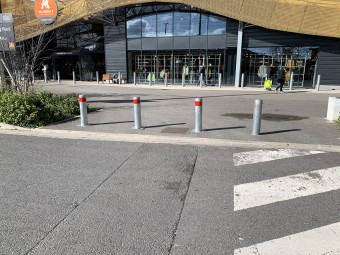 Borne de protection en acier galvanisé - Ø90, 159 ou 273mm