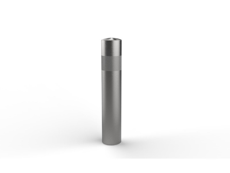 Borne anti-belier inox Toscane PMR Microbillé - Tête bombée